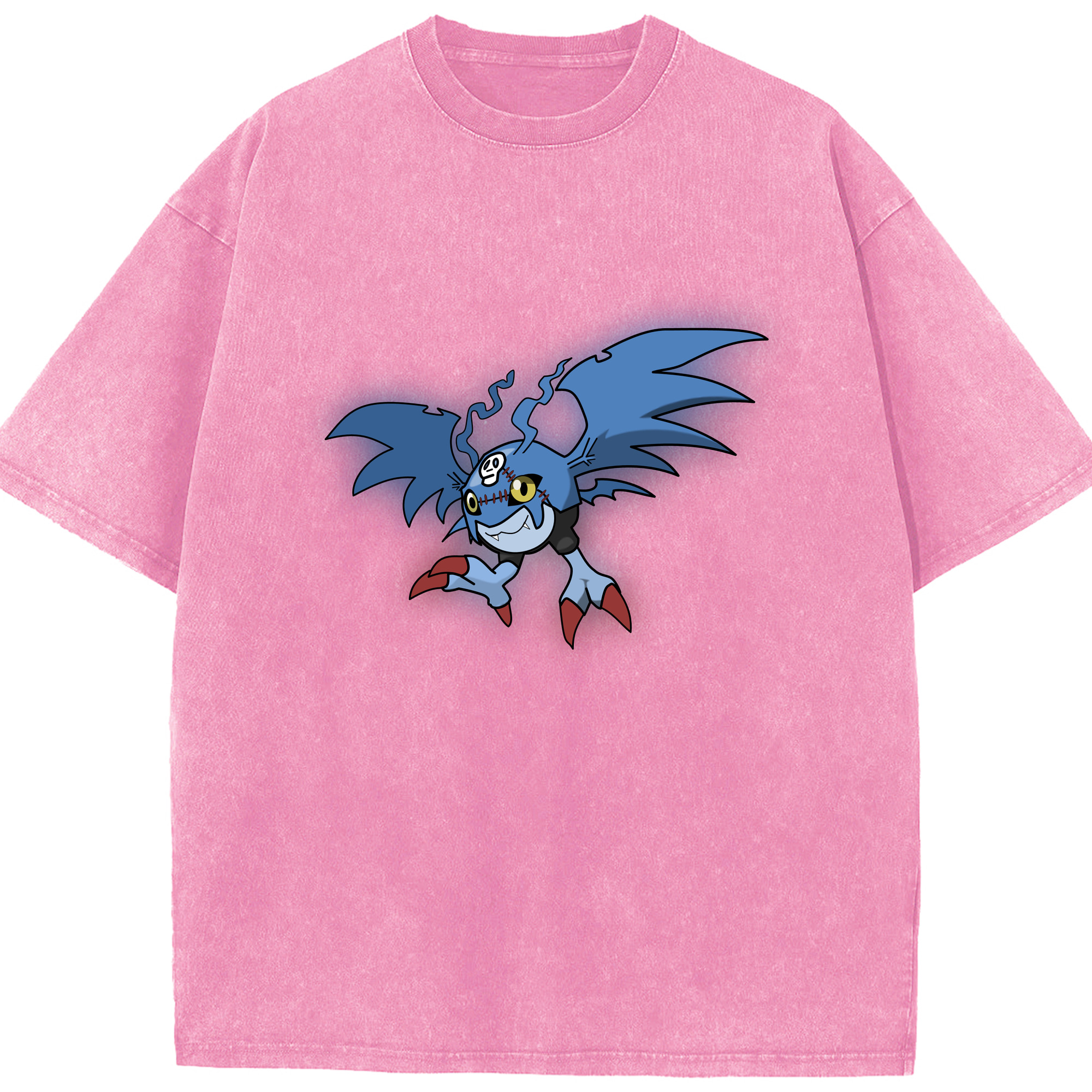 （画像用） Digimon デジタルモンスター/デジモン 綿100% ヴィンテージ風 半袖Tシャツ（フロントプリント）